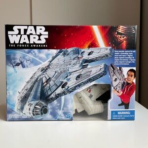 New Star Wars Millennium Falcon The Force Awakens Disney toy ship gift idea